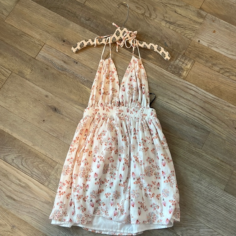 Forever 21 Plunging Halter Mini Dress